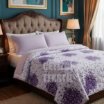 Çift Kişilik Yazlık Mor Kalp Pike Tek