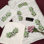 Kanaviçe 3 Parça Seccade Seti - Yeşil