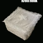 Çeyizlik Küçük Tek Hurç Çiçekli, Kadife Tek Hurç Çeyizlik Dantelli Hurç, Küçük Boy Hurç