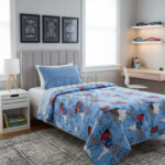 Arabalı Yazlık Tek Yatak Örtüsü