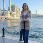 Özel Tasarım İstiridye Yelek, Çeyizlik Yelek Kahve