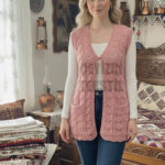 Özel Tasarım İstiridye Yelek, Çeyizlik Yelek Pudra