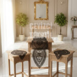 3 Parça Salon Sehpa Takımı Siyah