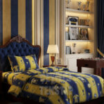 Sarı Lacivert Taraftar Tek Kişilik Nevresim Takımı