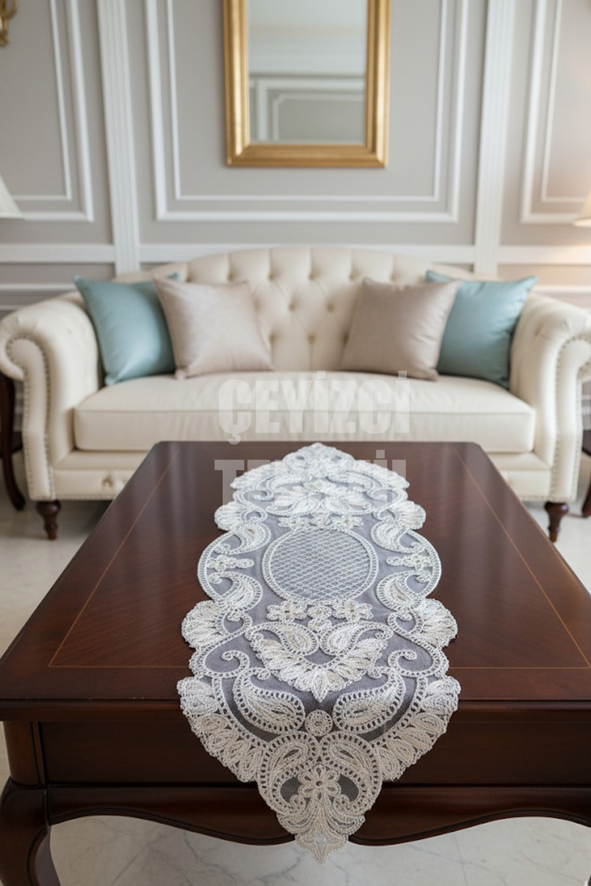 1_org_zoom-1.jpg Fransız Dantelli Tek Runner, Sehpa Örtüsü, Masa Üstü Runner, Çeyizlik Runner, Masa Örtüsü Runnerı - Görsel 1