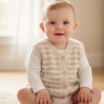 Yumoş Bebek Yeleği Krem