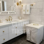 Çamaşır Makine Örtüsü - Krem