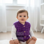 Yumoş Bebek Yeleği Mor