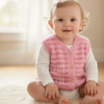 Yumoş Bebek Yeleği Pudra