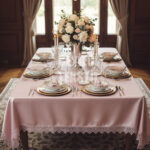 Kadife Dertsiz Tek Masa Örtüsü 160x220cm