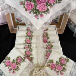 Kanaviçe 12 Kişilik Pembe