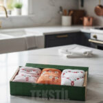 3Lü Mutfak Havlusu Kutulu | Mutfak Havlusu 3lü 30x50cm Kutu Hediyeli