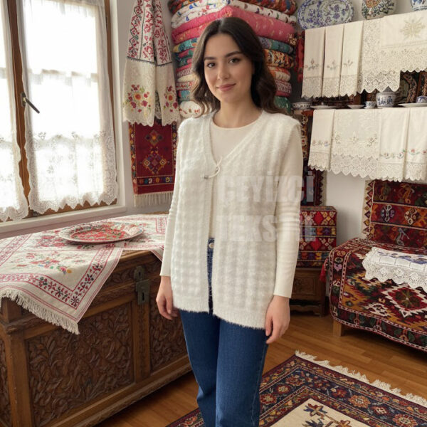 Kadın Yeleği, Çeyizlik Örgü Yelek, Hediyelik Nişan Yeleği, Nişan & Çeyiz Yelekleri