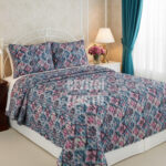 Ultrasonik Kapitoneli 5D Baskılı Çift Kişilik Pike Takımı