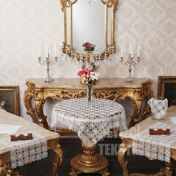 17 Parça İğne Oyası Vitrin Takımı