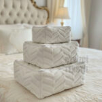 Wellsoft 3'lü Hurç Seti Süngersiz, Çeyizlik Wellsoft 3lü Hurç Havlu Hurcu, Yemeni Hurcu, Çok Amaçlı Hurç