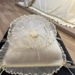 Saten Bohça Dantelli İşleme Güllü Güpürlü Özel Tasarım Bohça Süslü Söz Nişan Hurcu Çeyizlik 50x40