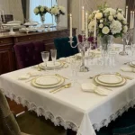 12 Kişilik Masa Örtüsü Takımı, Masa Seti 12 Kişilik 26 Parça 160x220cm