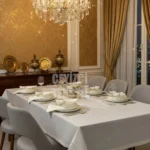 12 Kişilik Masa Örtüsü Takımı, Masa Seti 12 Kişilik 26 Parça 160x220cm