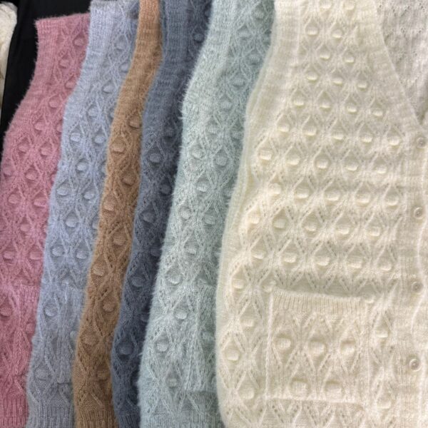 Yumoş Damla Desen Çeyizlik Yelek