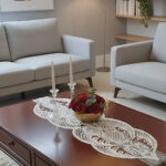 Fransız Dantel Detaylı Tek Runner, Masa Üzerine Runner, Masa Örtüsü Runneri