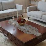 Fransız Dantel Detaylı Tek Runner, Masa Üzerine Runner, Masa Örtüsü Runneri