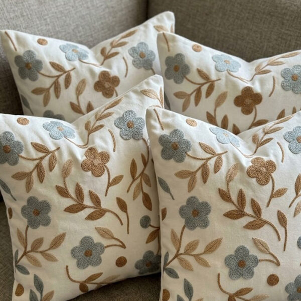 4lü Kırlent Kılıfı, Dijital Baskılı Çift Taraflı Kırlent Kılıfı 45x45cm