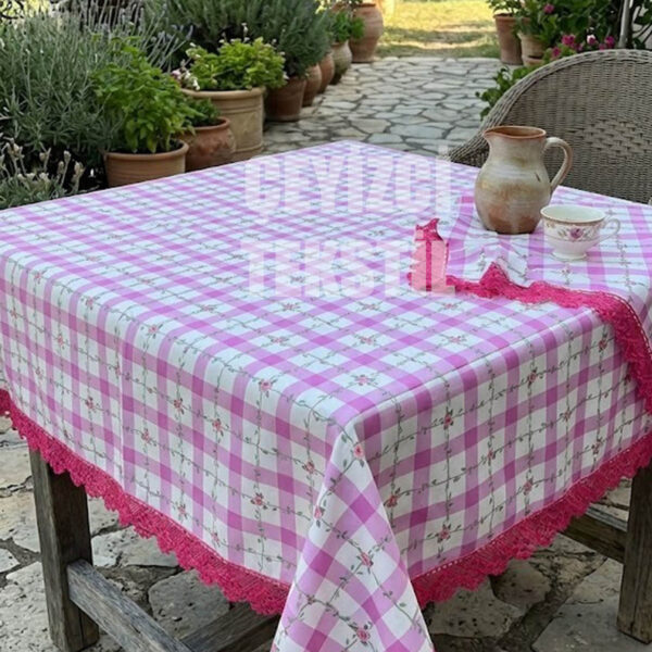 Dijital Baskılı Masa Örtüsü Sofra Bezi 170x170 cm Leke Tutmaz Dekoratif Çeyizlik Masa Örtüsü Piknik Balkon Bahçe Mutfak Yemek Masası Örtüsü