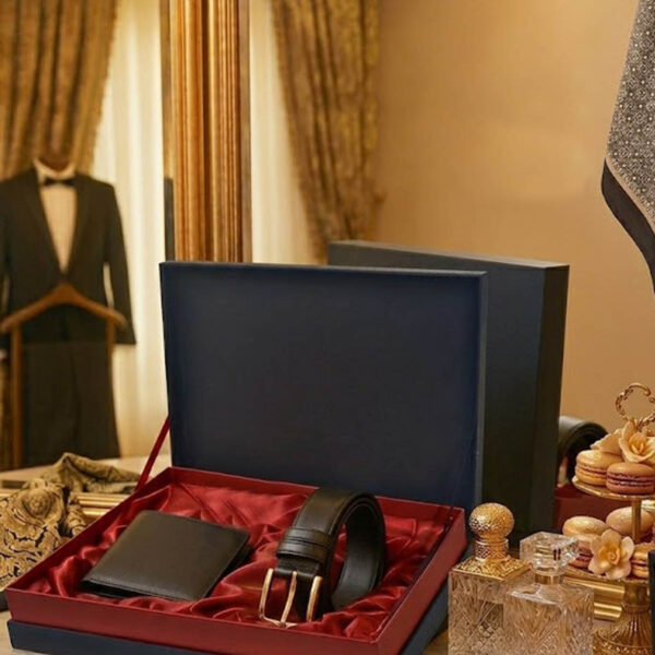 Damat Kemer Cüzdan Seti 2li Kutulu