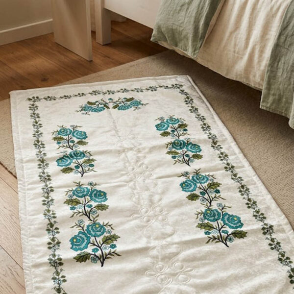 Kanaviçe Dijital Baskılı Kadife Tek Seccade 70x110cm