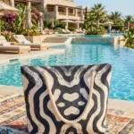 Büyük Boy Plaj Çantası 40x30 cm – Fermuarlı Günlük Omuz, Alışveriş ve Tatil Çantası